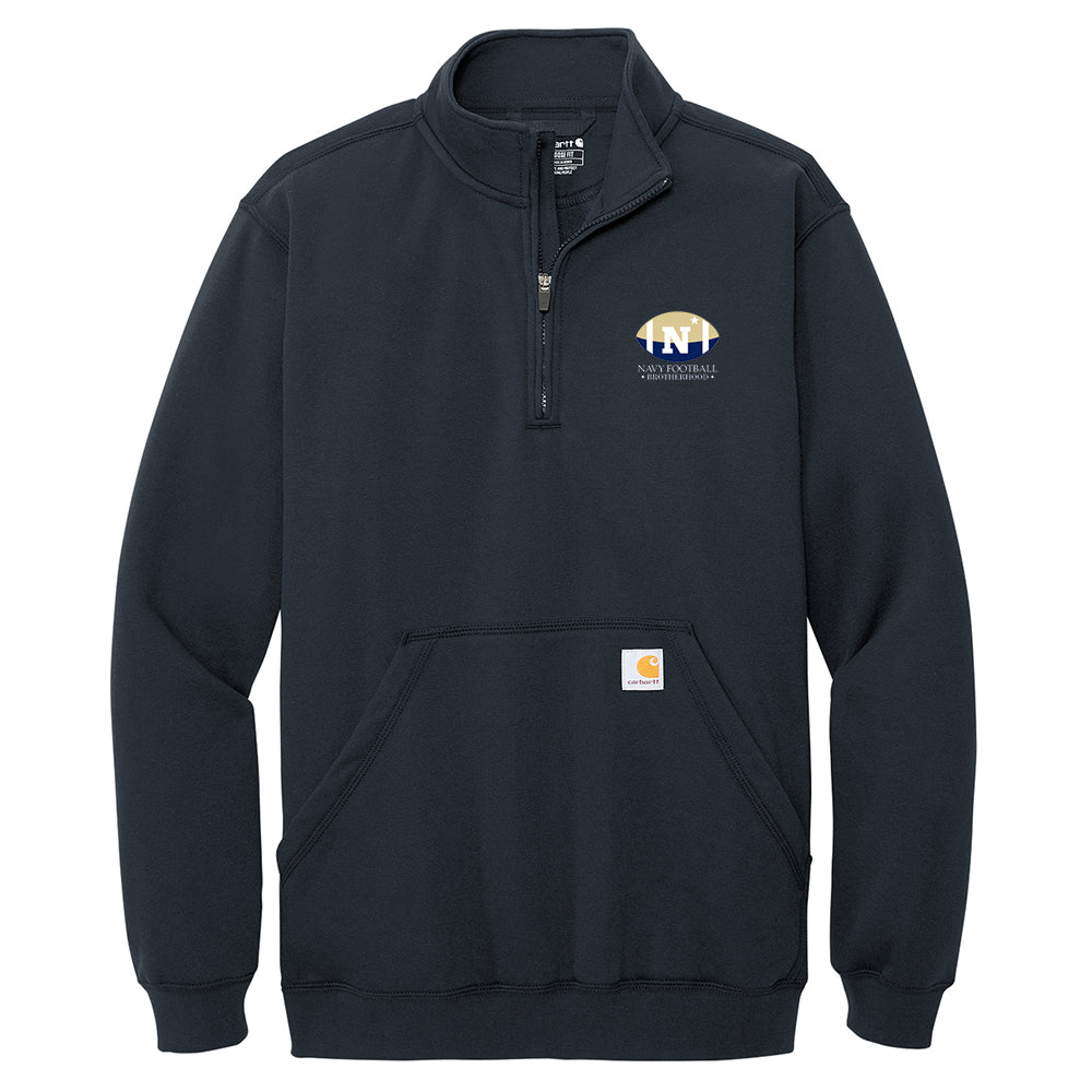 Navy Football Brotherhood Carhartt® Midweight 1/4-Zip Mock Neck Sweatshirt