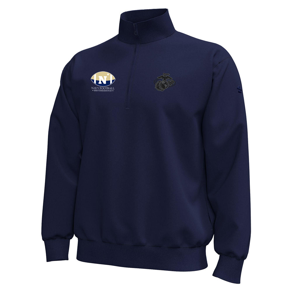 Navy Football Brotherhood Under Armour USMC Icon Quarterzip