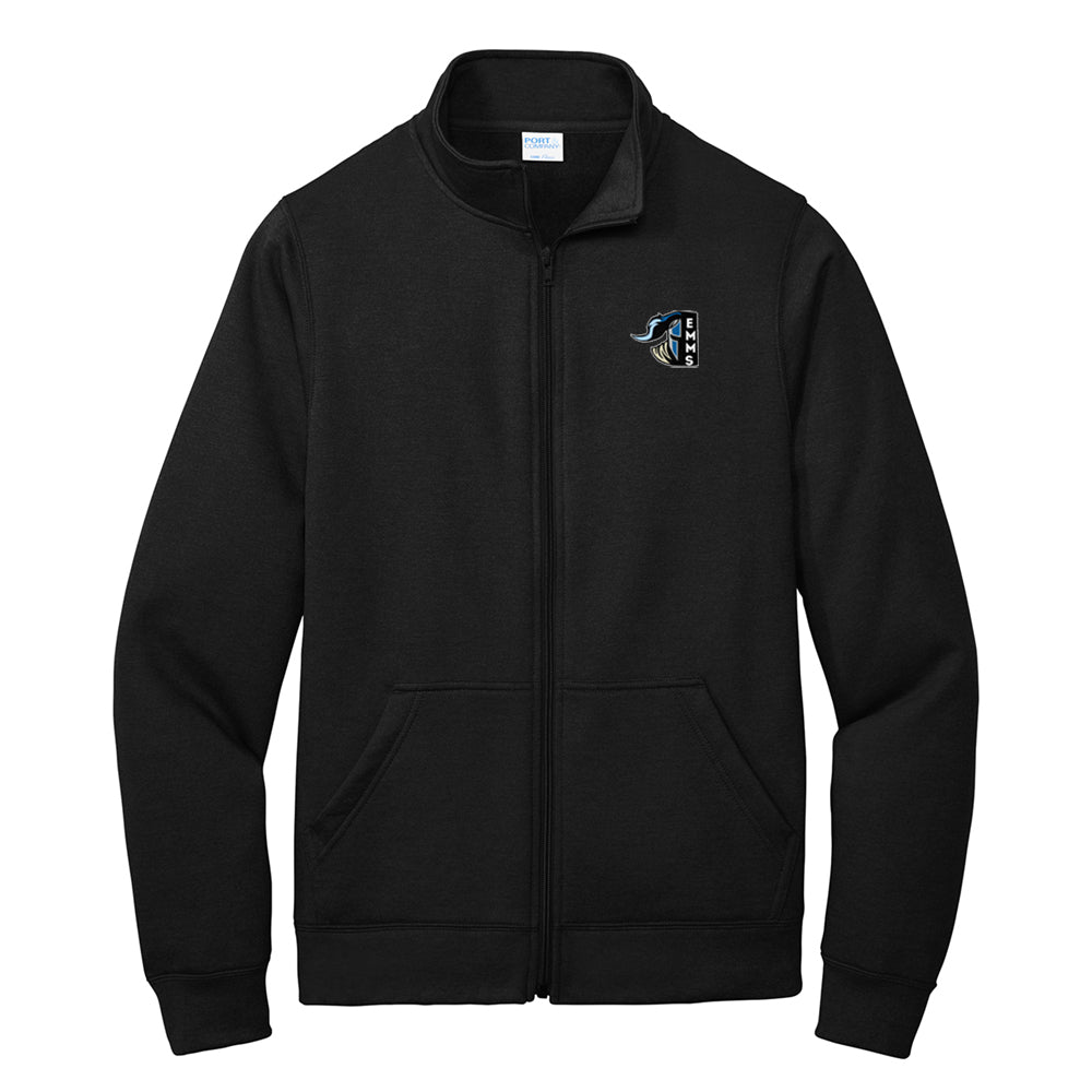 Everett Meredith School Staff Port & Co™ Core Fleece Cadet Full-Zip Sweatshirt