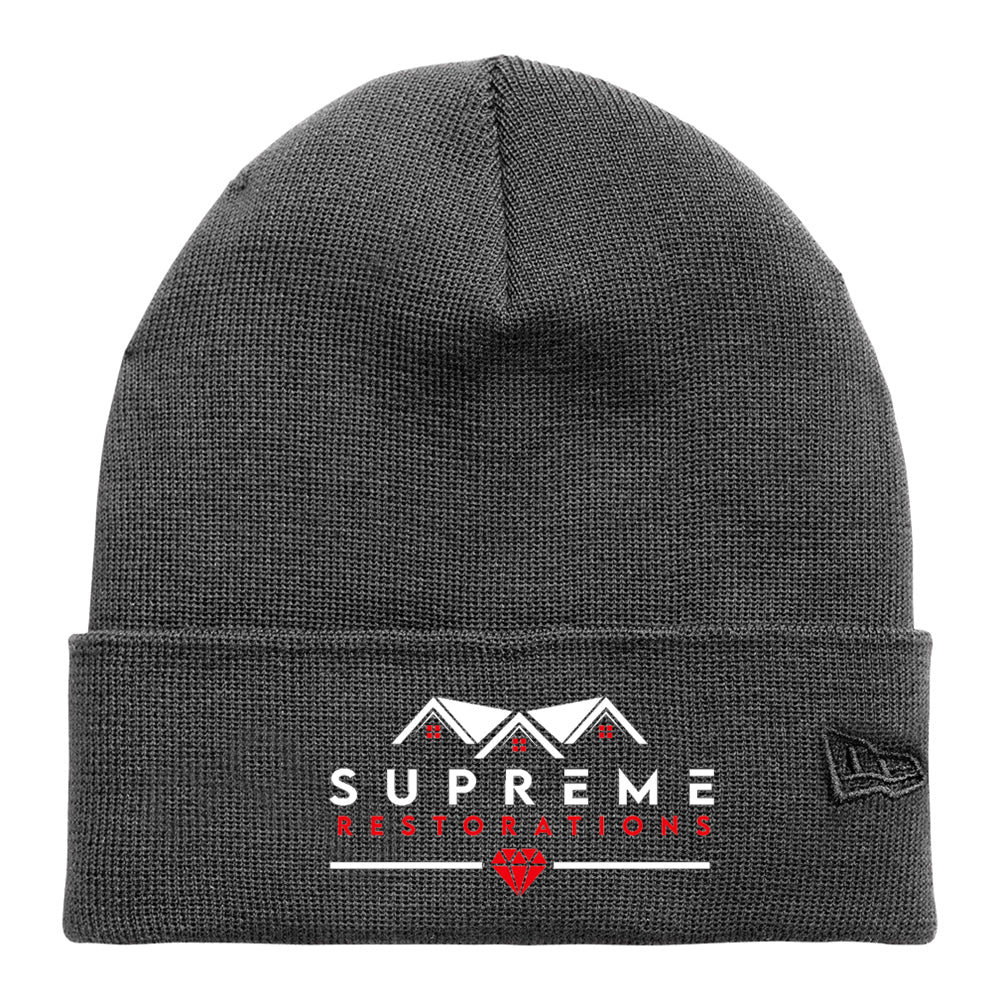 Supreme Restoration New Era® Recycled Cuff Beanie (Graphite)