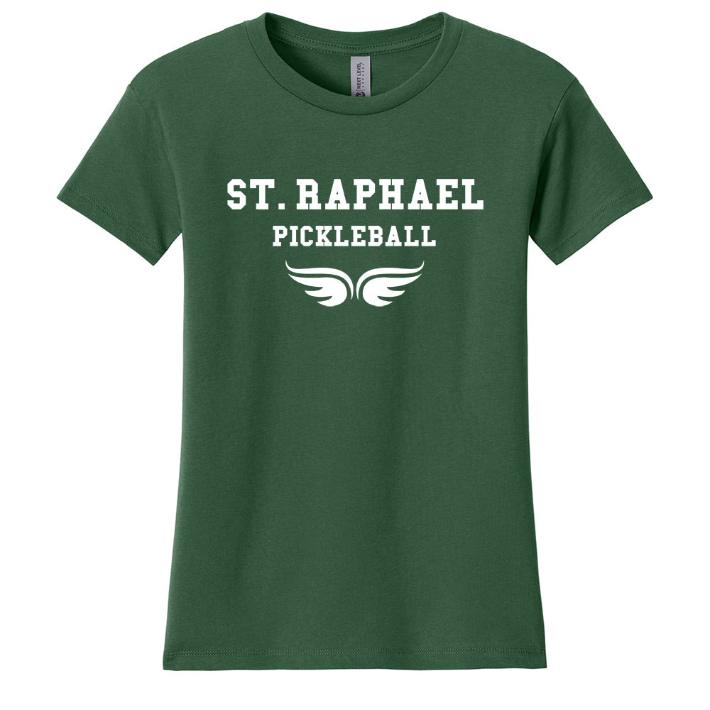 St. Raphael's Pickleball Next Level Apparel® Women’s Cotton Relaxed Tee