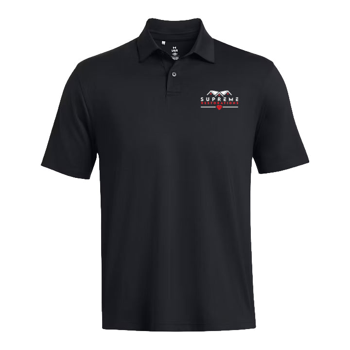 Supreme Restorations UA Tee To Green Men's Polo Black