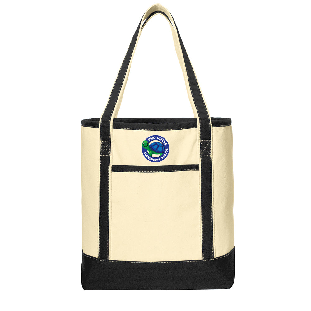 Two Rivers Elem. Medium Tote (13.25"h x 12"w x 6.25"d)