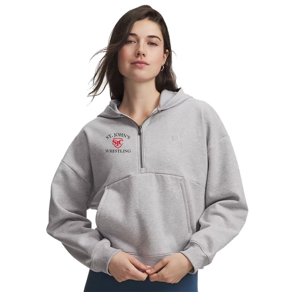 SJC Wrestling Women's UA Icon Fleece 1/2 Zip Hood