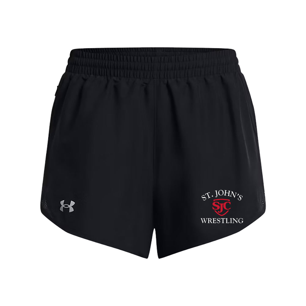 SJC Wrestling Women's UA Fly-By 3" Shorts