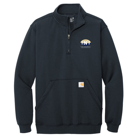 Navy Football Brotherhood Carhartt® Midweight 1/4-Zip Mock Neck Sweatshirt