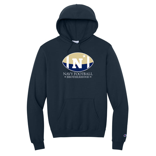 Navy Football Brotherhood Champion® Powerblend® Pullover Hoodie