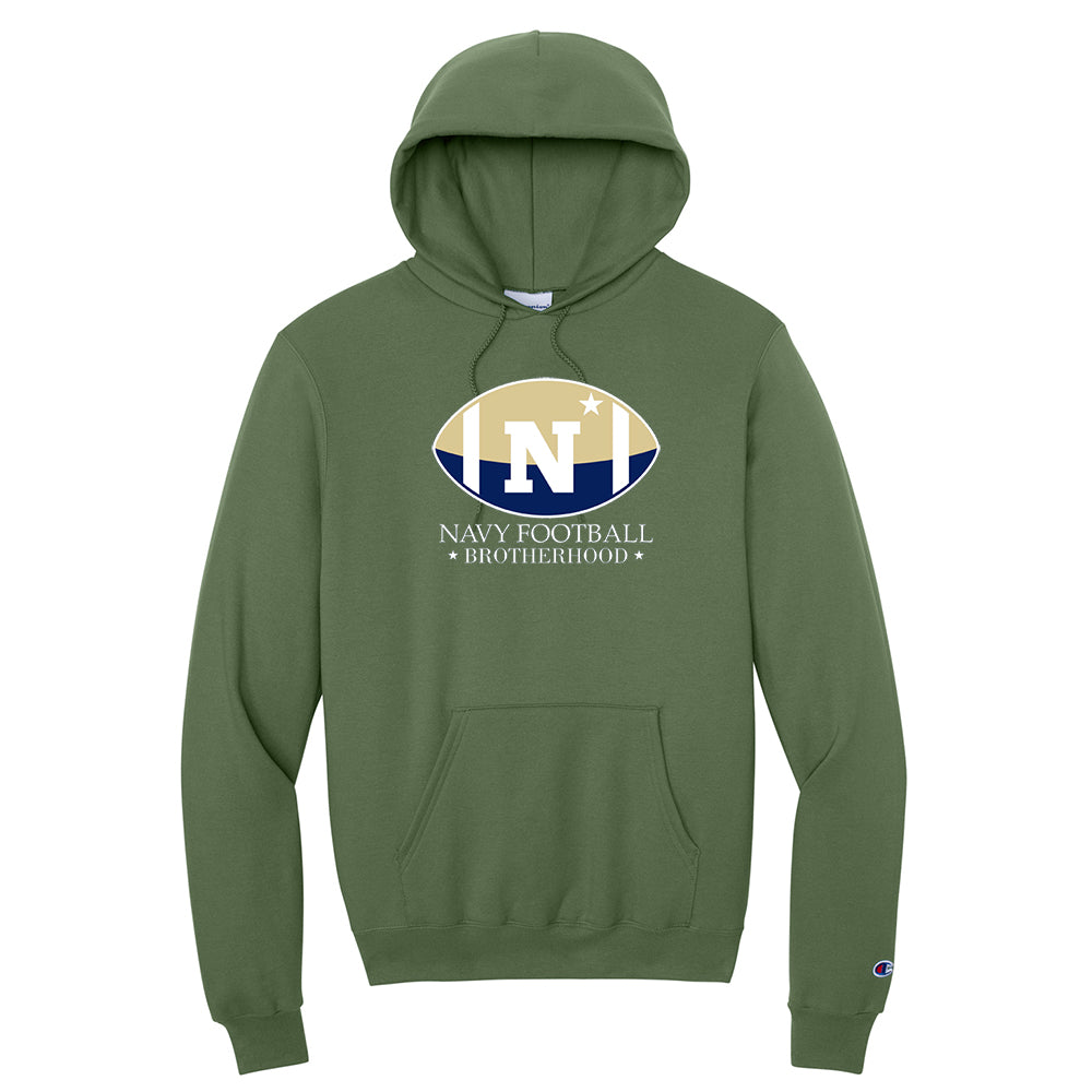 Navy Football Brotherhood Champion® Powerblend® Pullover Hoodie