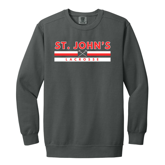 SJC Lacrosse Comfort Colors Ring Spun Crewneck Sweatshirt