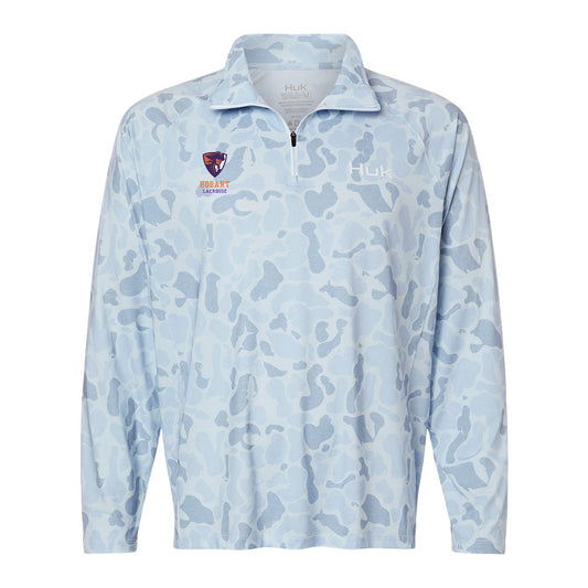 Hobart Lacrosse HUK Men's Airweight KC Printed Quarter-Zip Pullover