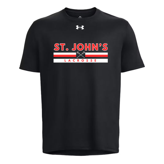 SJC Lacrosse Men's UA Tech™ Team Short Sleeve (Black)