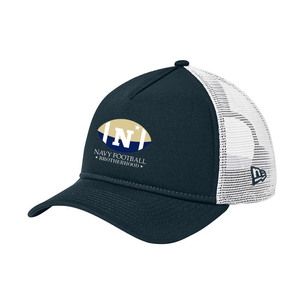 Navy Football Brotherhood New Era® A-Frame Snapback Mesh Back Cap