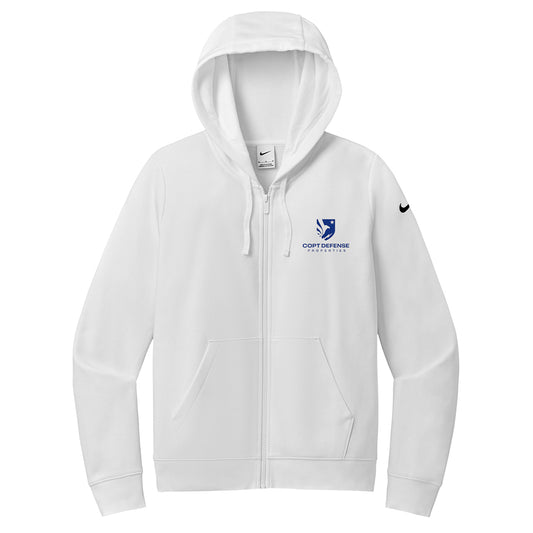 CDP Nike Women's Club Fleece Sleeve Swoosh Full-Zip Hoodie