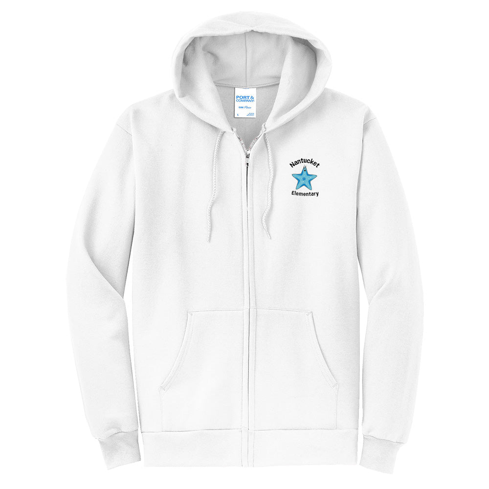 Nantucket Elem. Core Fleece Full-Zip Hooded Sweatshirt