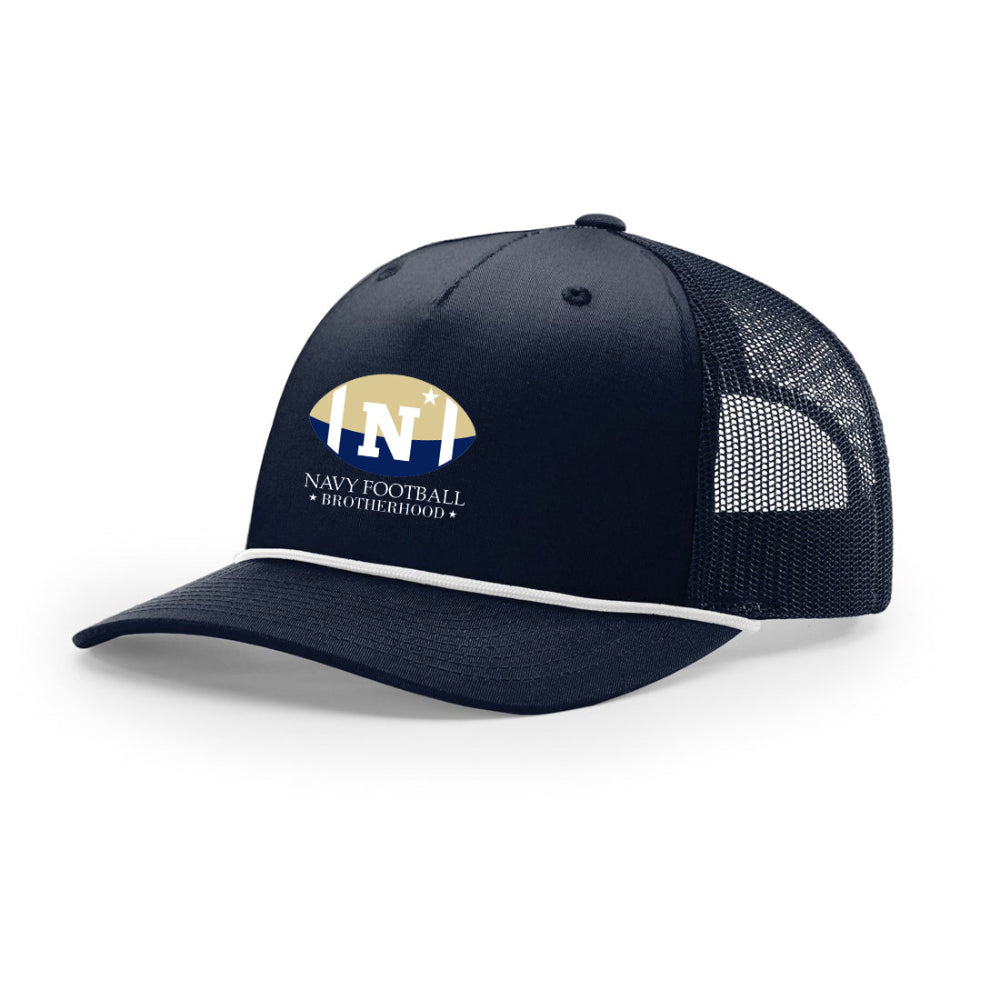 Navy Football Brotherhood Richardson Five-Panel with Rope