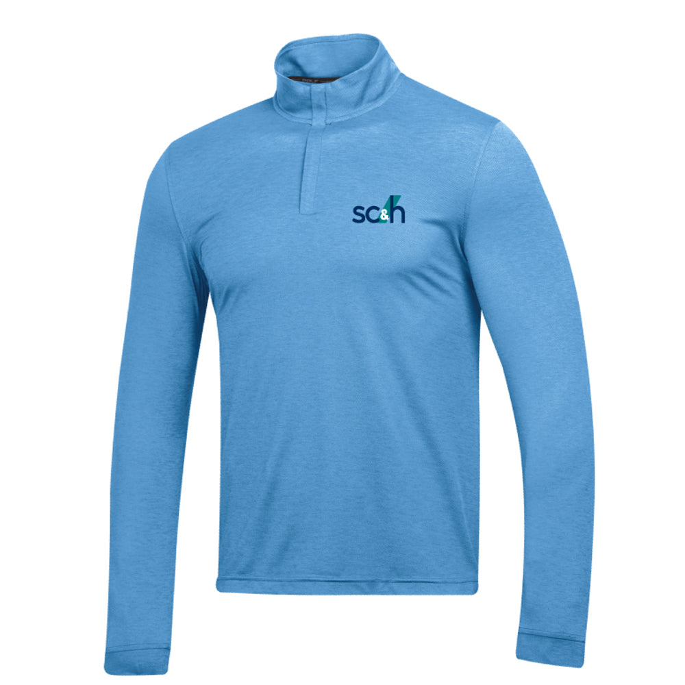 SC&H Mens Under Armour Playoff 3.0 Heather 1/4 Zip (Horizon Blue)