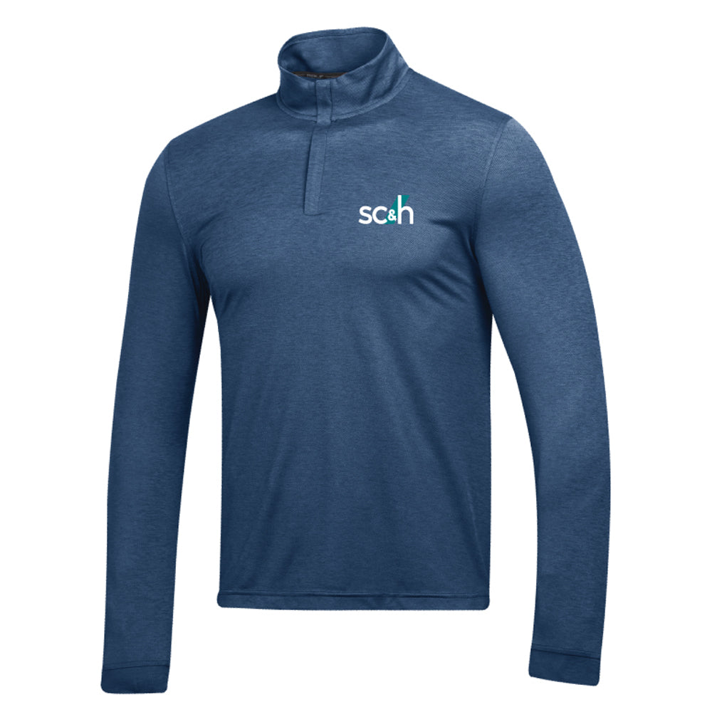 SC&H Mens Under Armour Playoff 3.0 Heather 1/4 Zip (Midnight Navy Heather)