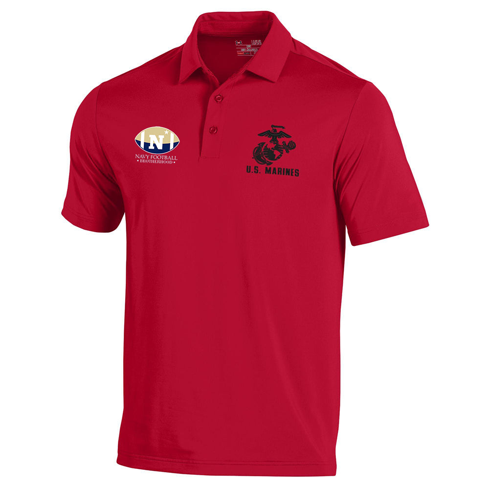 Navy Football Brotherhood Under Armour USMC Polo