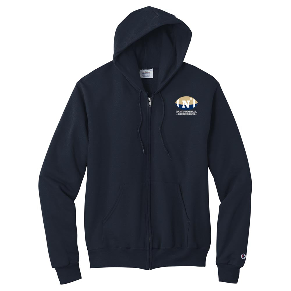 Navy Football Brotherhood Champion® Powerblend® Full-Zip Hoodie