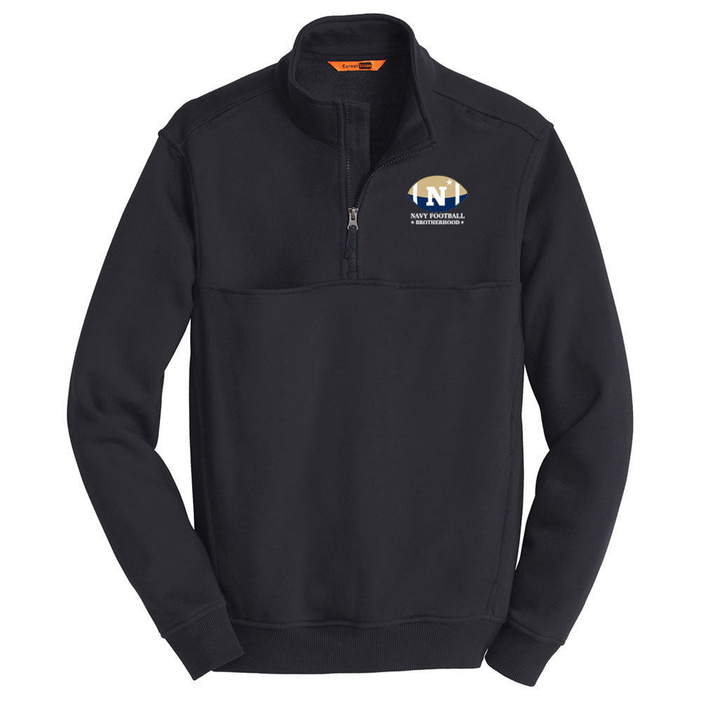 Navy Football Brotherhood CornerStone® 1/2-Zip Job Shirt