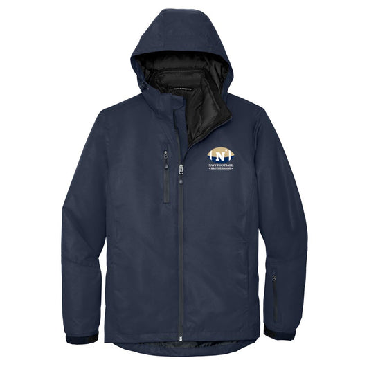 Navy Football Brotherhood Port Authority® Vortex Waterproof 3-in-1 Jacket