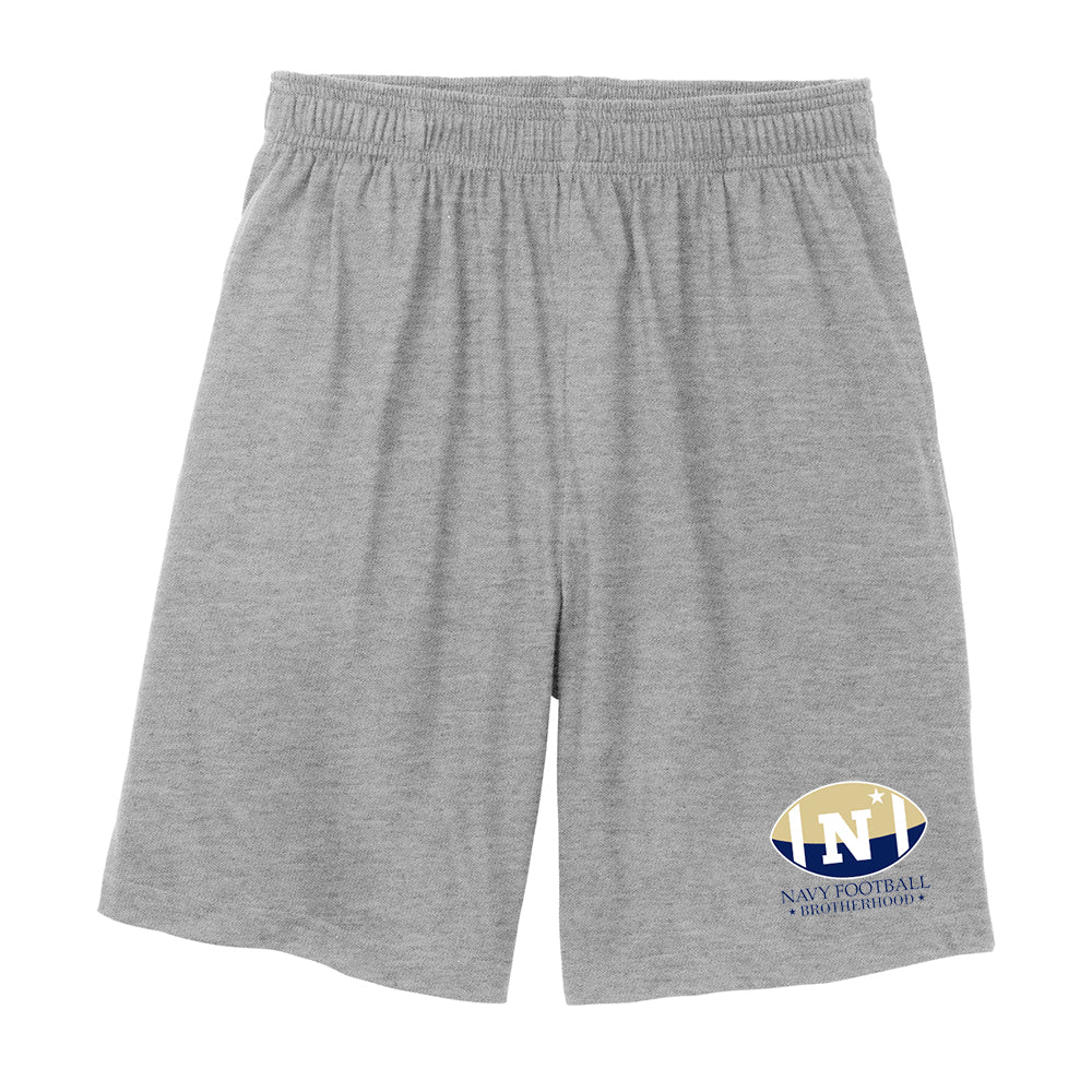 Navy Football Brotherhood Sport-Tek® Jersey Knit Short with Pockets