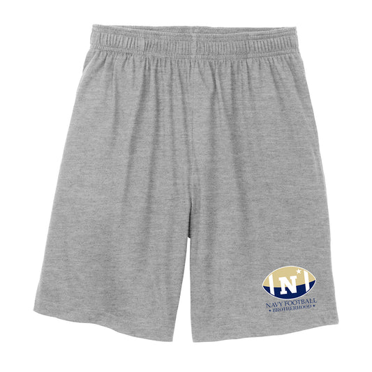 Navy Football Brotherhood Sport-Tek® Jersey Knit Short with Pockets