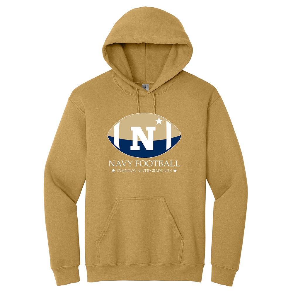 Navy Football Brotherhood Classic Hood (Old Gold)