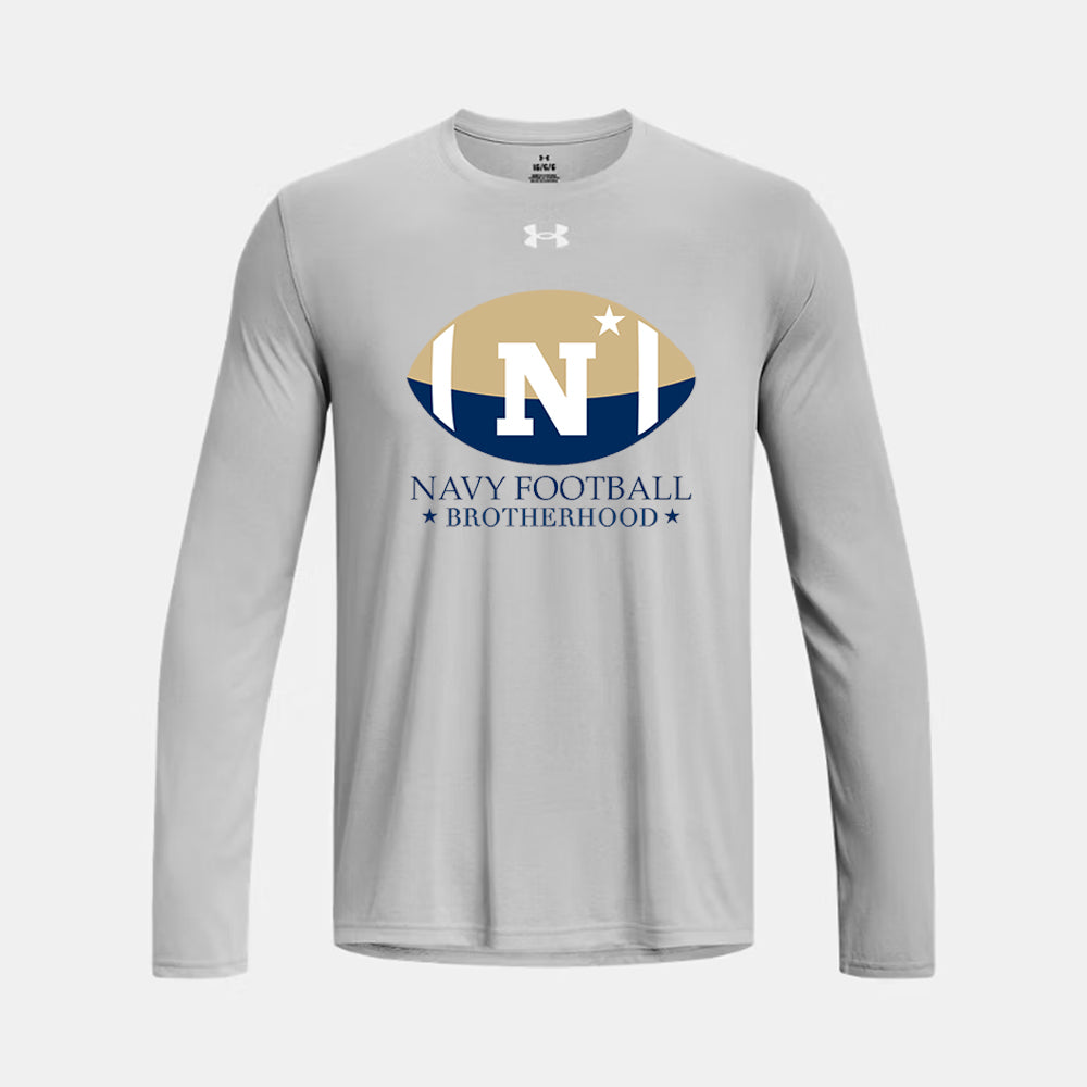 Navy Football Brotherhood Under Armour Short Sleeve Tech Tee (Mod Grey)