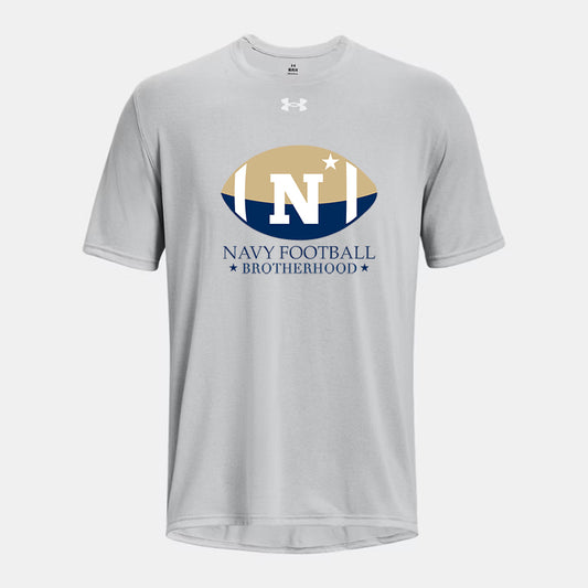Navy Football Brotherhood Under Armour Short Sleeve Tech Tee (Mod Grey)