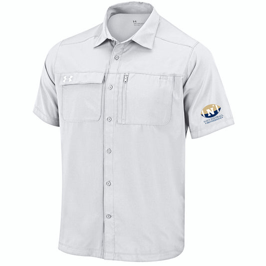 Navy Football Brotherhood Under Armour Motivate Fishing Shirt (White)