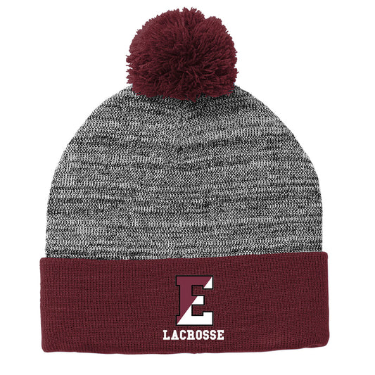 Episcopal Lacrosse Sport-Tek Stripe Pom Pom Beanie