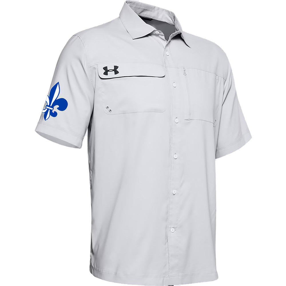 Saints Fleur Men's UA Motivator Coach's Button Up Shirt