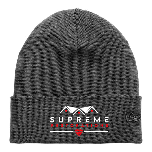Supreme Restoration New Era® Recycled Cuff Beanie (Graphite)