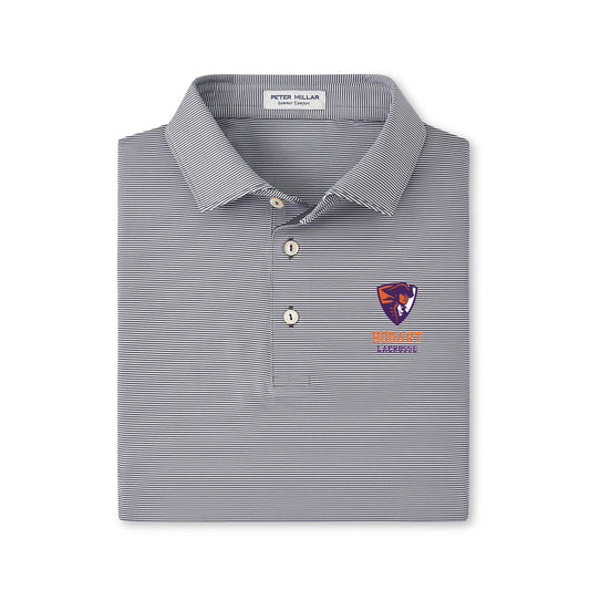 Hobart Lacrosse Peter Millar Men's Jubilee Striped Polo