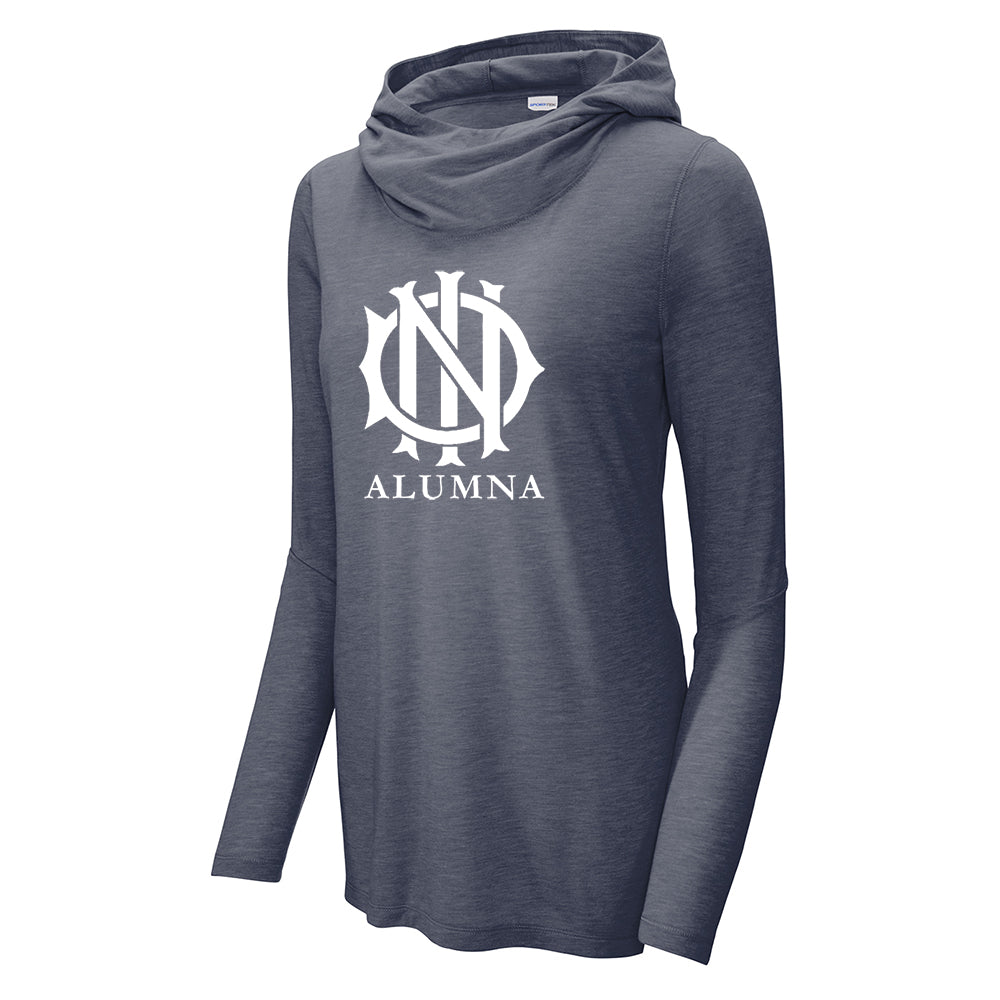 Ind Alumna Sport-Tek® Women's PosiCharge® Tri-Blend Wicking Long Sleeve Hoodie