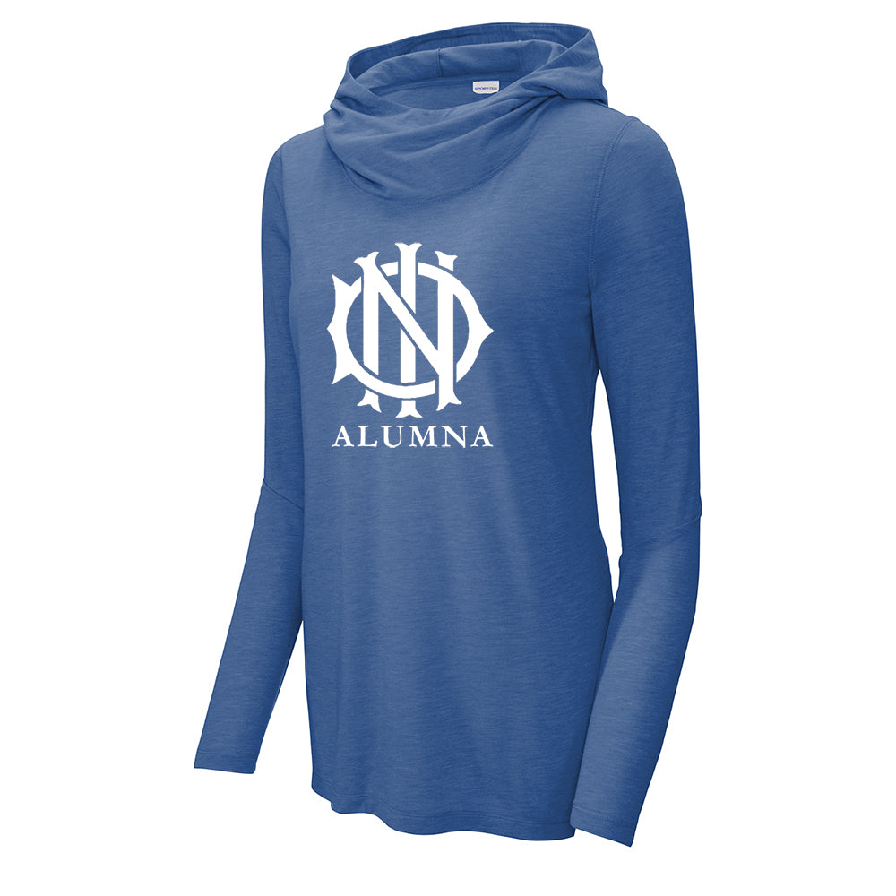 Ind Alumna Sport-Tek® Women's PosiCharge® Tri-Blend Wicking Long Sleeve Hoodie