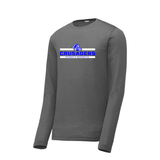 Everett Meredith School Crusader Sport-Tek® Long Sleeve PosiCharge® Competitor™ Cotton Touch™ Tee