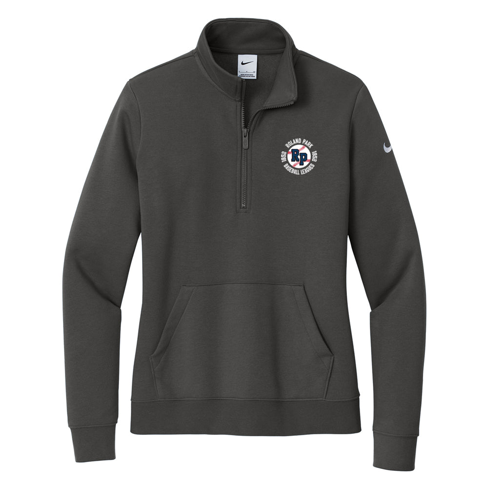 RP Rec Nike Women's Club Fleece Sleeve Swoosh 1/2-Zip