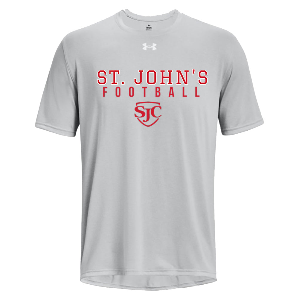 SJC Football Men's UA Tech Team Short Sleeve (Mod Grey)