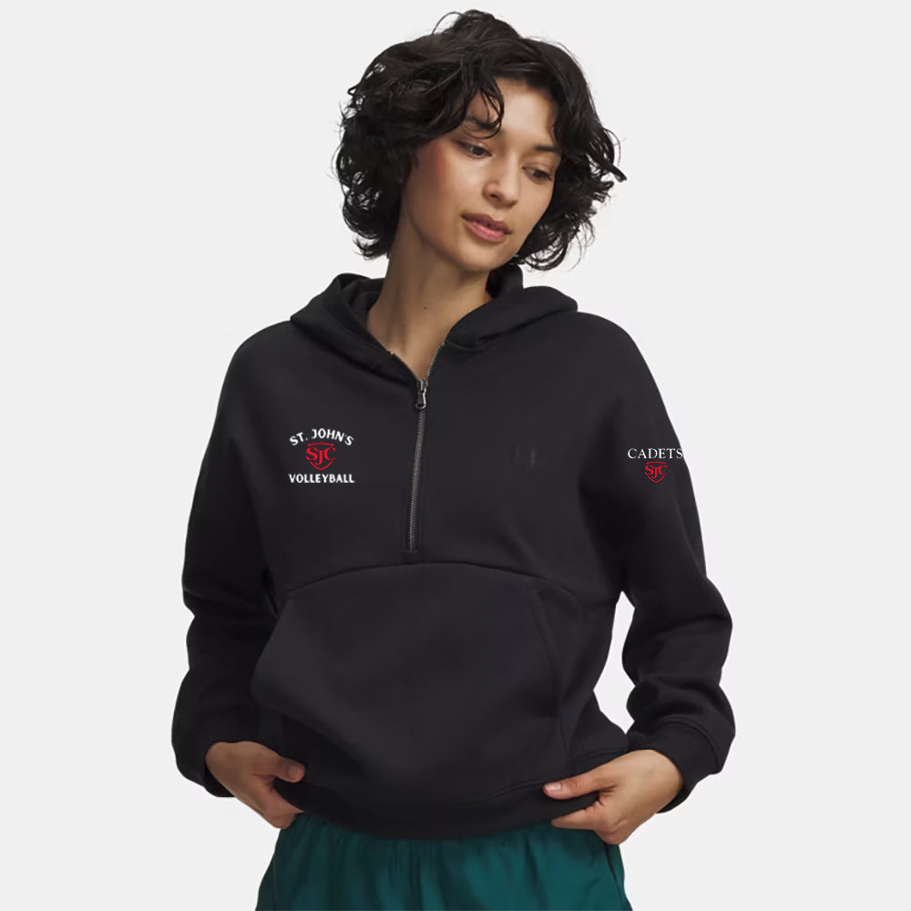 St. John's Volleyball Women's UA Icon Fleece 1/2 Zip Hood