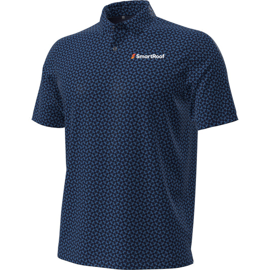 Smartroof Mens T2 Green Heartbeat Polo (Blue)