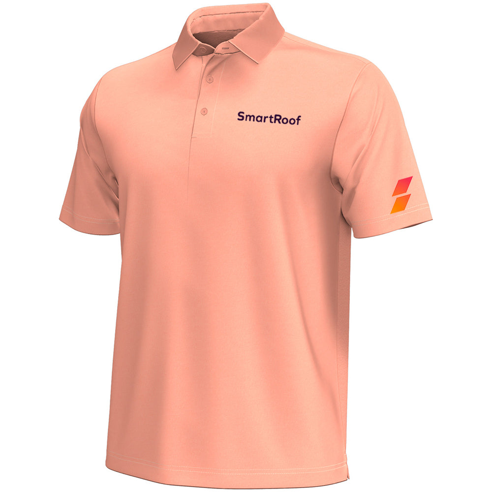 SmartRoof Under Armour T2 Green Polo (Flare Orange)