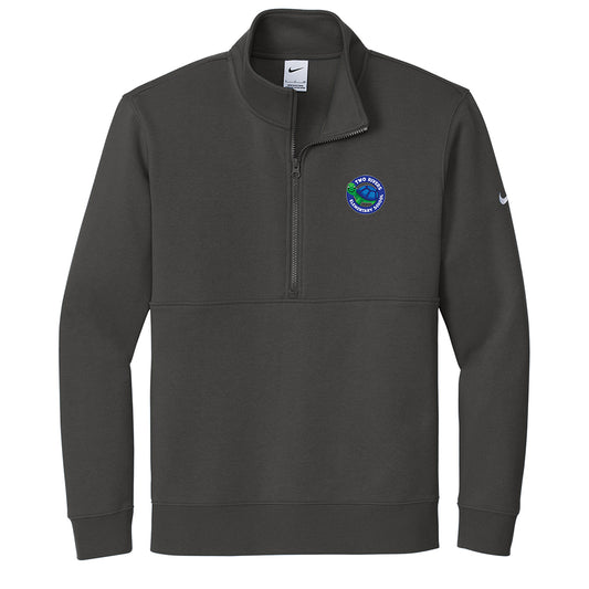 Two Rivers Elem. Nike Club Fleece Sleeve Swoosh 1/2-Zip (Anthracite)