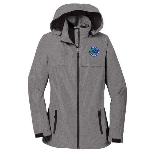 Two Rivers Elem. Port Authority® Women's Torrent Waterproof Jacket (Dark Grey)
