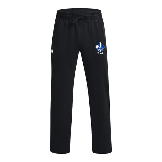 Saints Track UA Men's Rival Fleece Open Bottom Pant