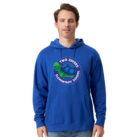 Two Rivers Elem. Adult Hooded Sweatshirt (Royal)