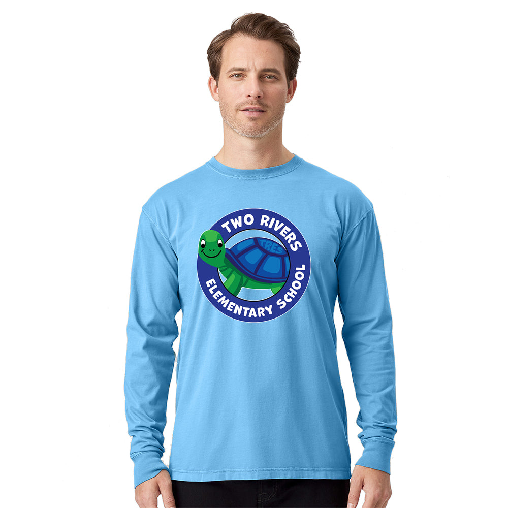 Two Rivers Elem. Adult Garment Dyed Long Sleeve T-Shirt