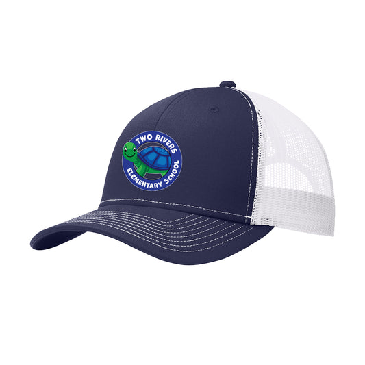 Two Rivers Elem. Snapback Trucker Cap (Navy)