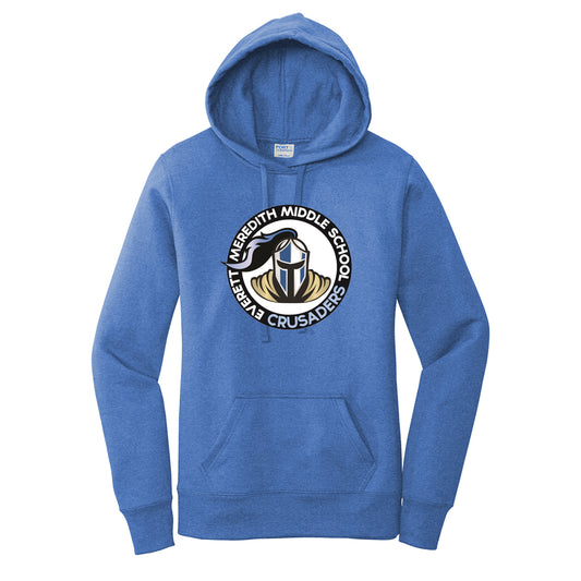 Everett Meredith School Staff Port & Co™ Women's Core Fleece Pullover Hooded Sweatshirt